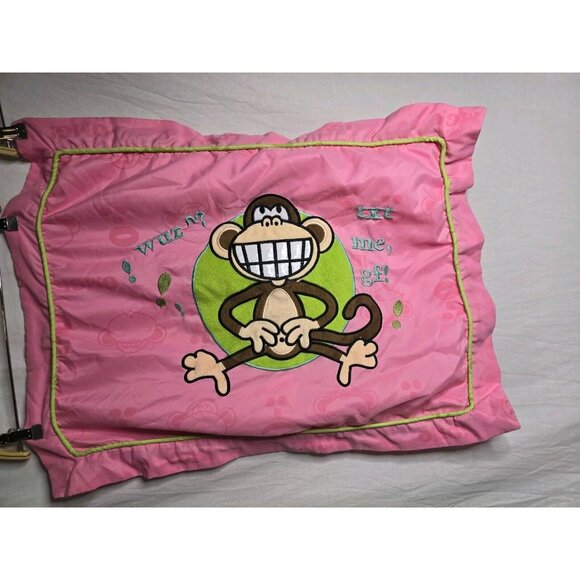Y2k 2000s Original Bobby Jack Monkey Pink Standard Pillow Cases ×2- READ INFO - Picture 9 of 14